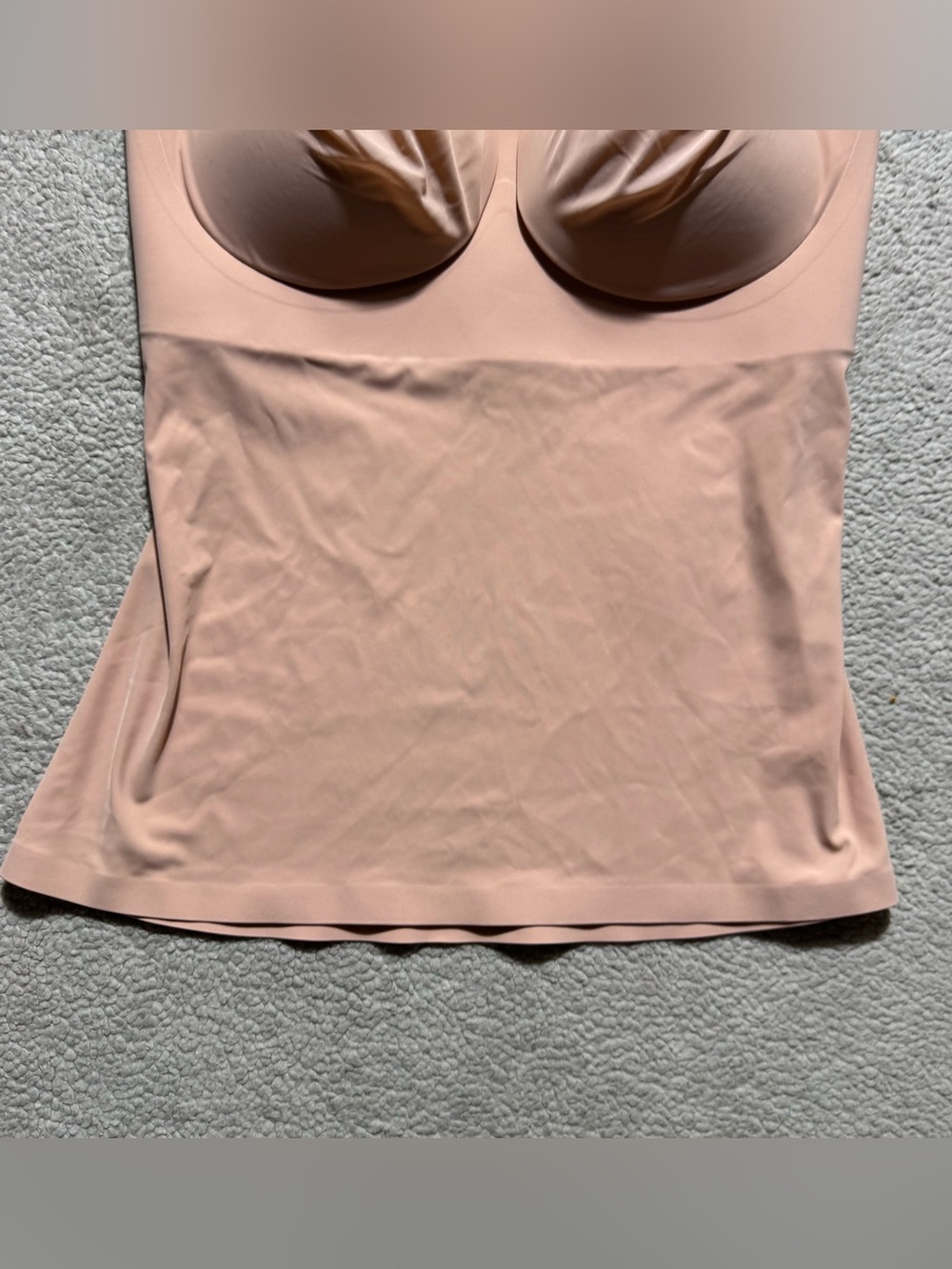 Evelyn & Bobbie Top Womens Medium Structured Scoop Bra Tank Himalayan Salt Tee - Picture 3 of 11
